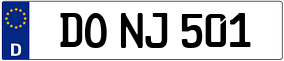 Trailer License Plate